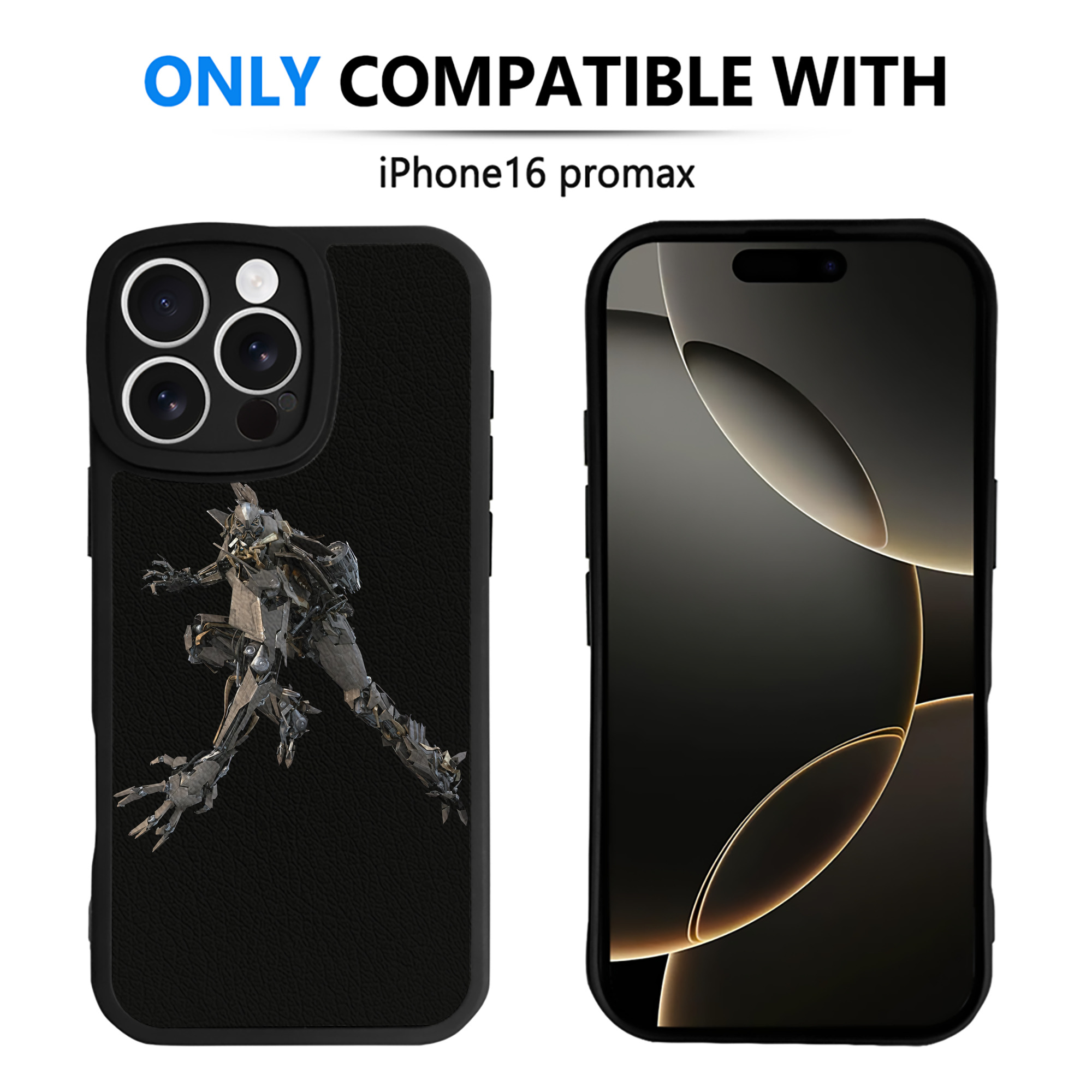 （画像用） Transformers トランスフォーマー 【iPhone 16シリーズ対応】シリコンスマホケース（レザー調） 材質：シリコン